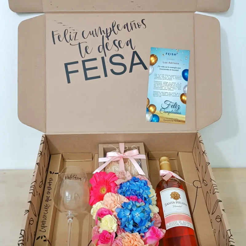 maridaje vino y alfajores gift box regalo