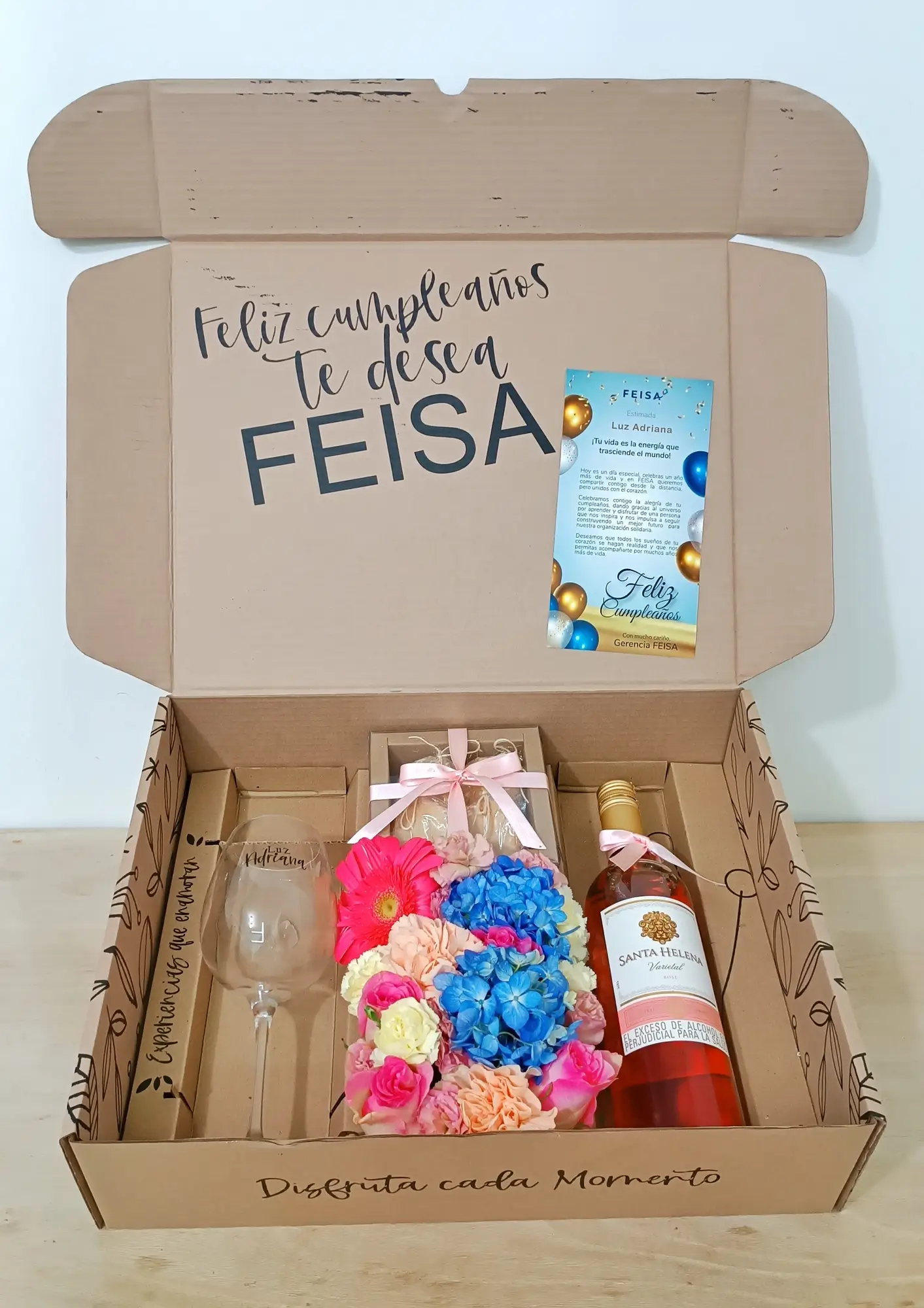 maridaje vino y alfajores gift box regalo