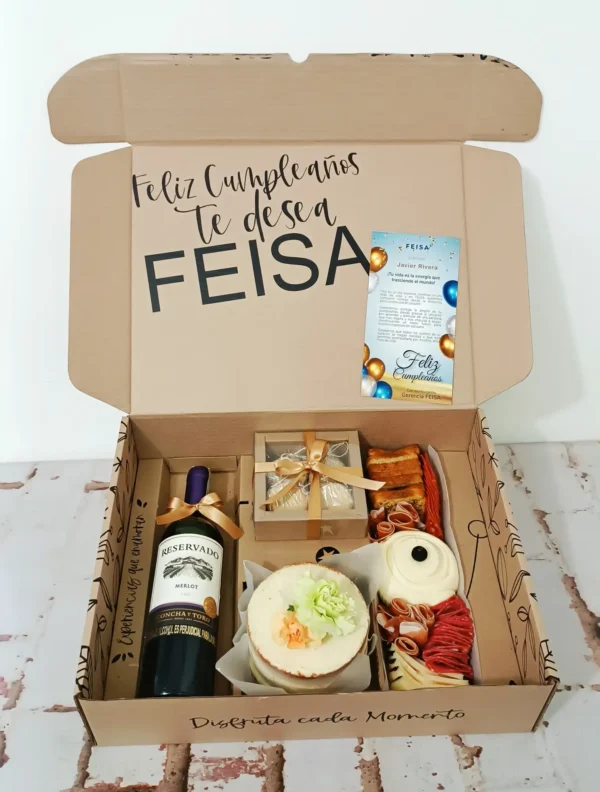 maridaje vino y madurados gift box regalo