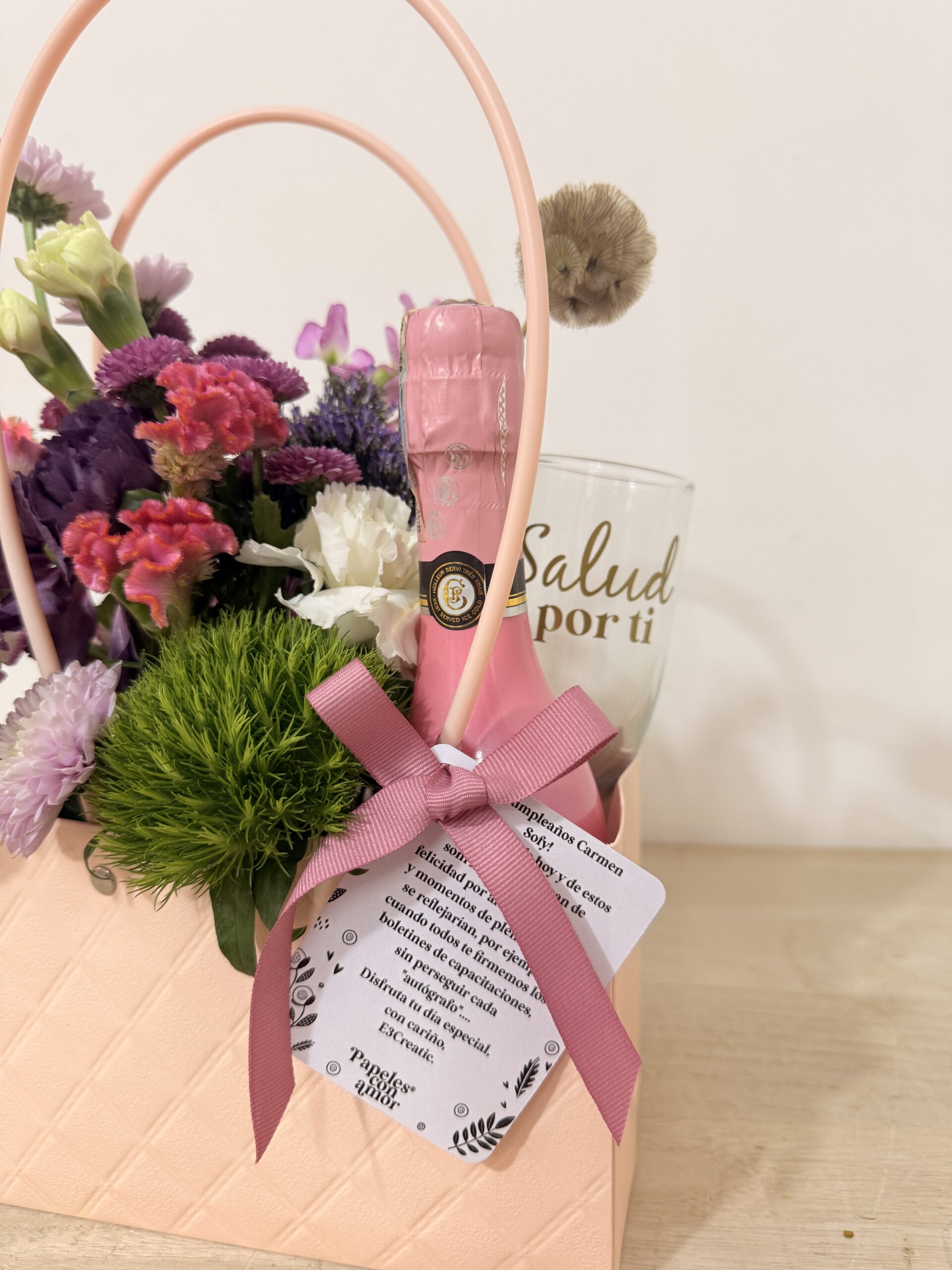 BOLSO DE FLORES SALUD POR TI - Imagen 2